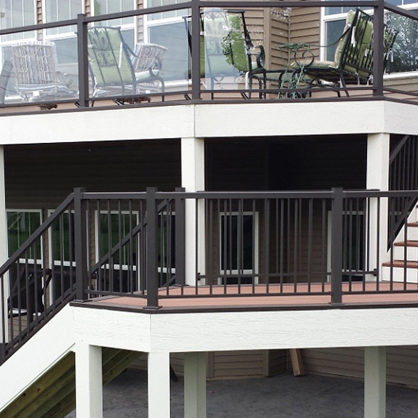 Maintenance-free composite decking materials