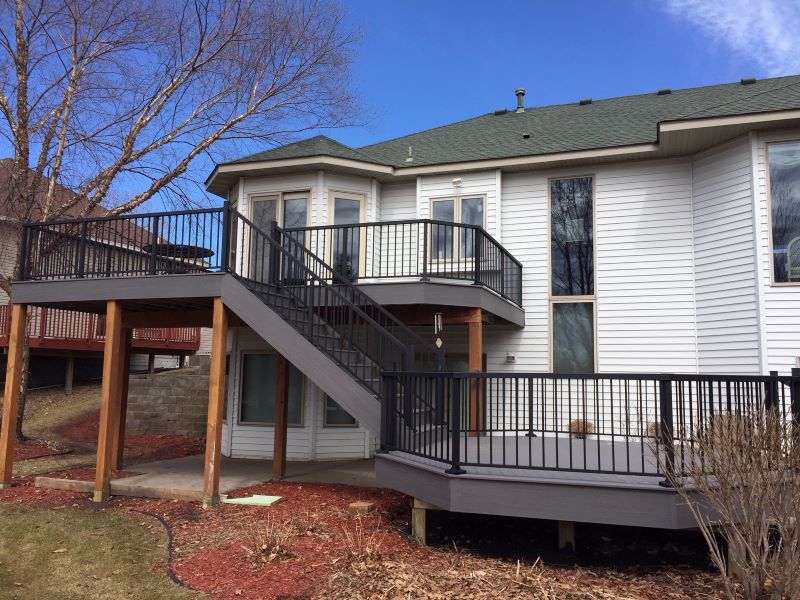 Completed deck project by MN Remodeling Solutions