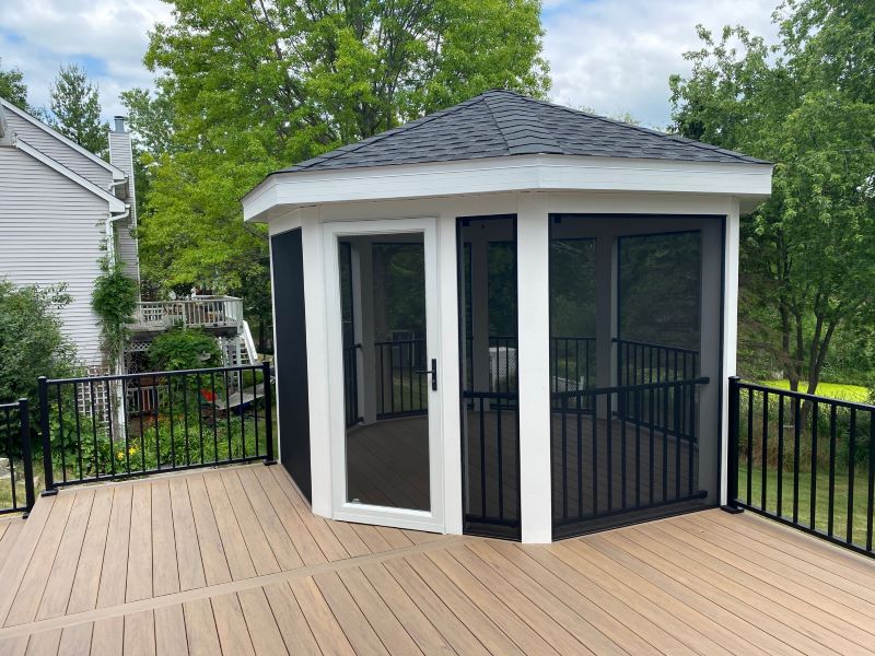 Completed deck construction by MN Remodeling Solutions