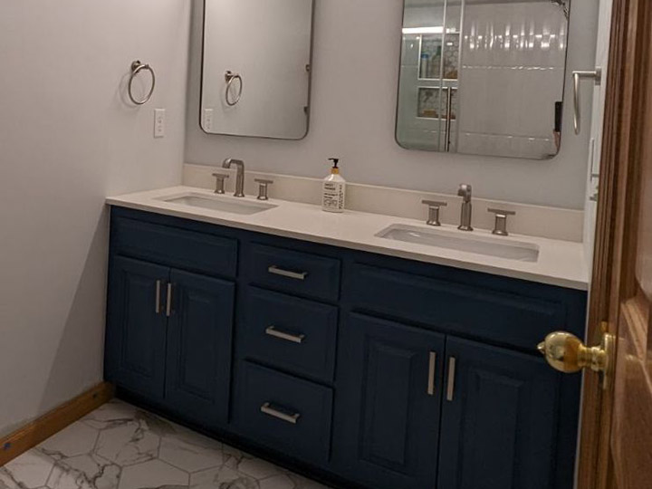 Finished bathroom remodeling project by Minnesota Remodeling Solutions