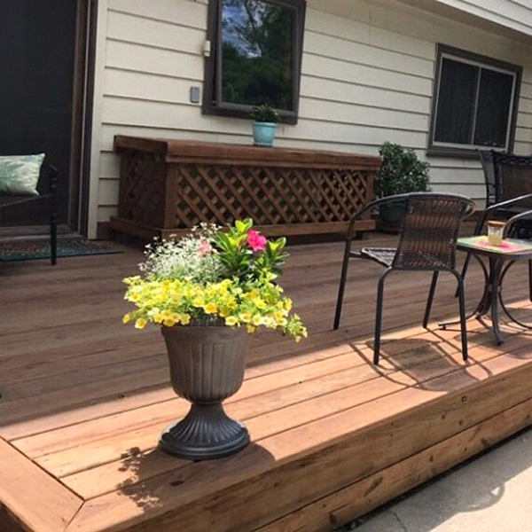 Natural wood decking options