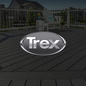 Trex residential decking image